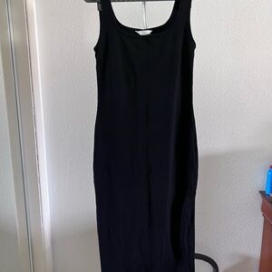 H&M Black Sleeveless Maxi Dress